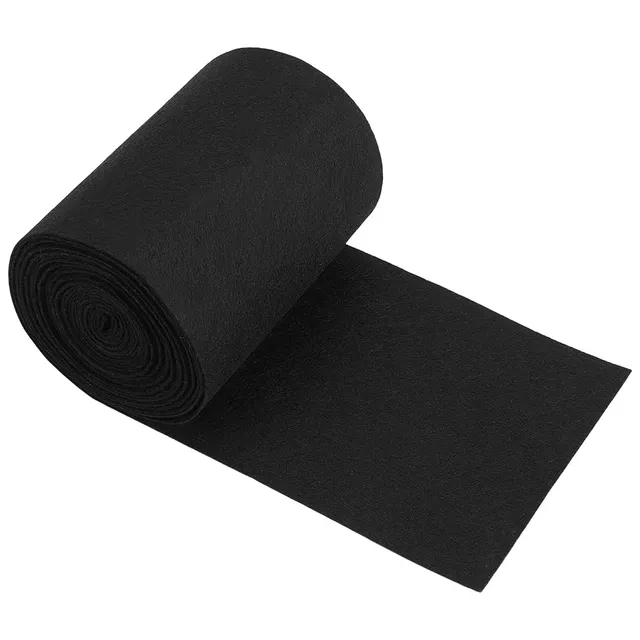 BENECREAT feutre non tissé noir rouleau 6 m x 14 cm