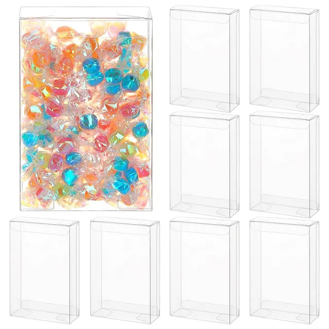 BENECREAT Boîte PVC transparente 10,5x16,5 cm x10 cadeau