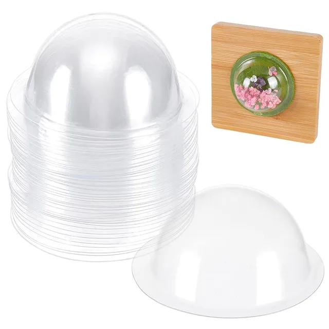 BENECREAT Dômes Plastique Transparent Shaker 60mm Lot 100