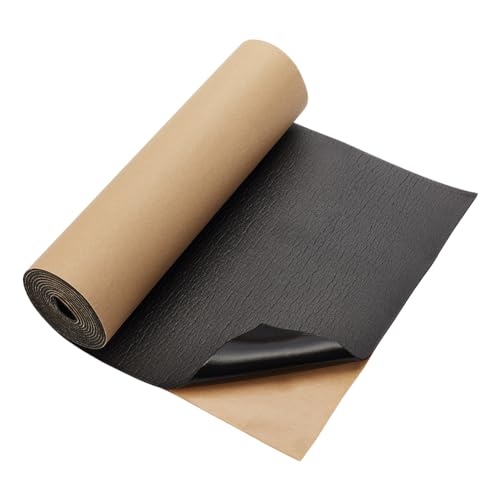 BENECREAT Rouleau Mousse EVA Autocollante 200x30cm 2mm Noir