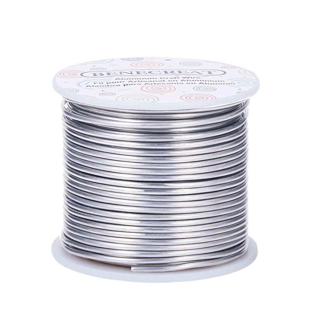 Benecreat Fil Aluminium Bijoux 1 mm 150 m Couleur