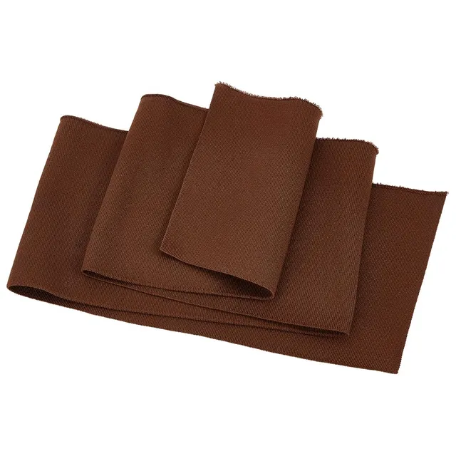 BENECREAT tissu côtelé extensible marron 100x15cm coco