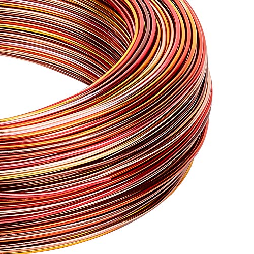 BENECREAT Fil Aluminium Bijoux 1mm 93m 5 Couleurs