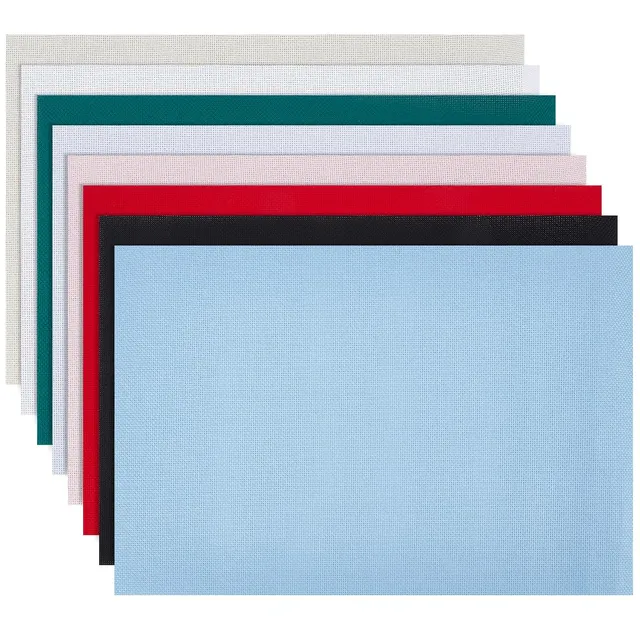 BENECREAT toile Aïda 14 fils coton 45x23 cm 8 couleurs