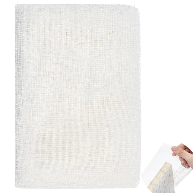BENECREAT Toile Reliure Coton Blanc 5 m x 10 cm