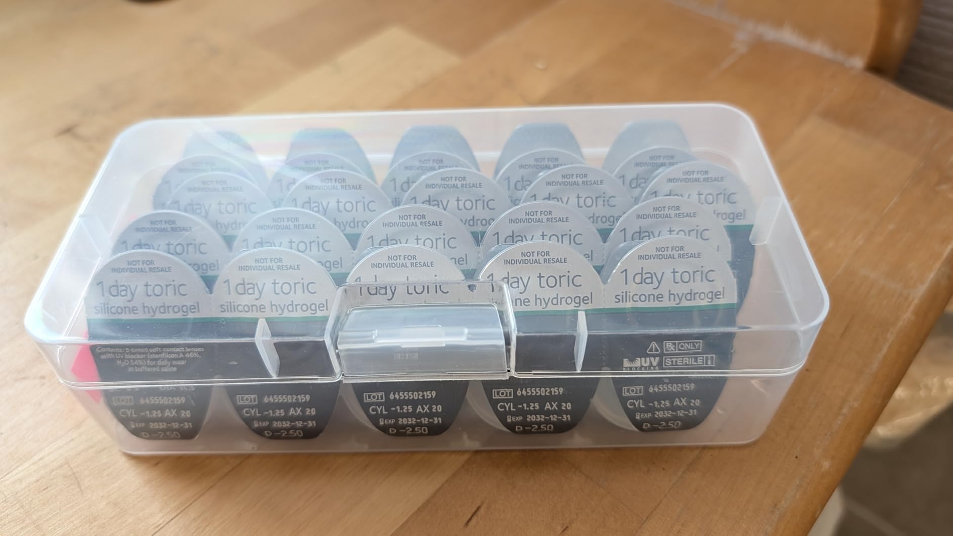 BENECREAT Boîte Plastique Rectangulaire 18cm Lot 4 Perles