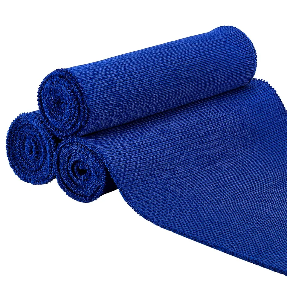 BENECREAT Tissu Côtes Élastique Bleu Foncé 2,74m Lot 3