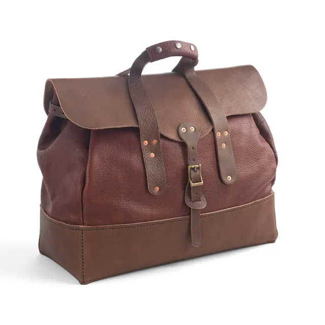 Tandy Leather Bison kit sac voyage cuir marron niveau 3