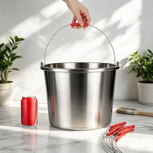 BENECREAT Poignée Seau Inox 155mm Lot 10 Plastique