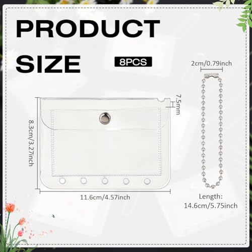 BENECREAT pochette classeur transparente 83x116mm lot 8