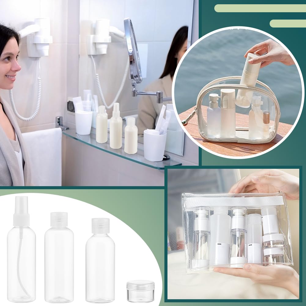 BENECREAT flacons voyage PET transparent 80 100ml 20pcs