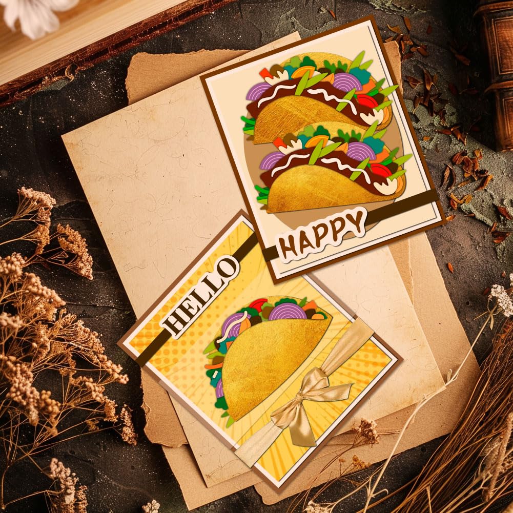 BENECREAT Dies Découpe Tacos Burrito Métal 9,8x14,3cm Scrap