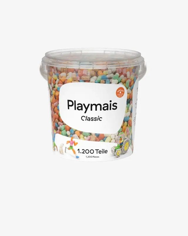 Playmaïs Classic 1200 seau construction maïs couleurs