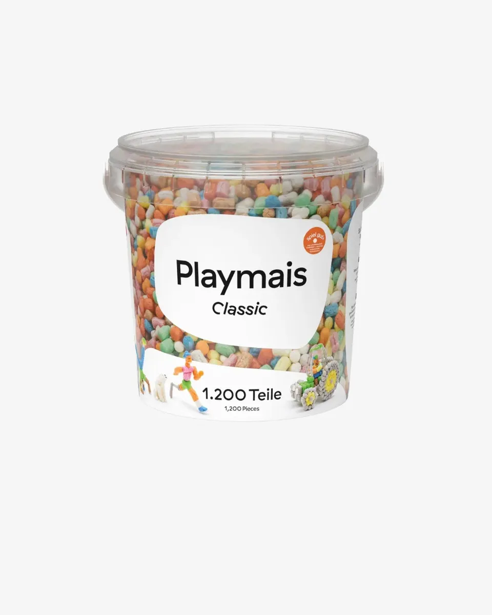 Playmaïs Classic 1200 seau construction maïs couleurs