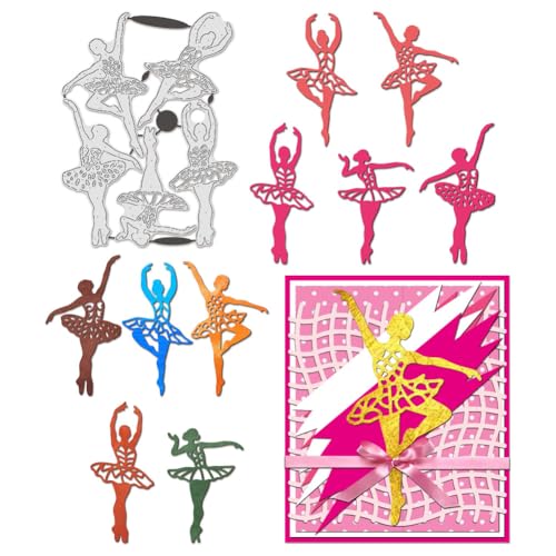 BENECREAT Danseuse de Ballet die de découpe métal 13x17,5cm