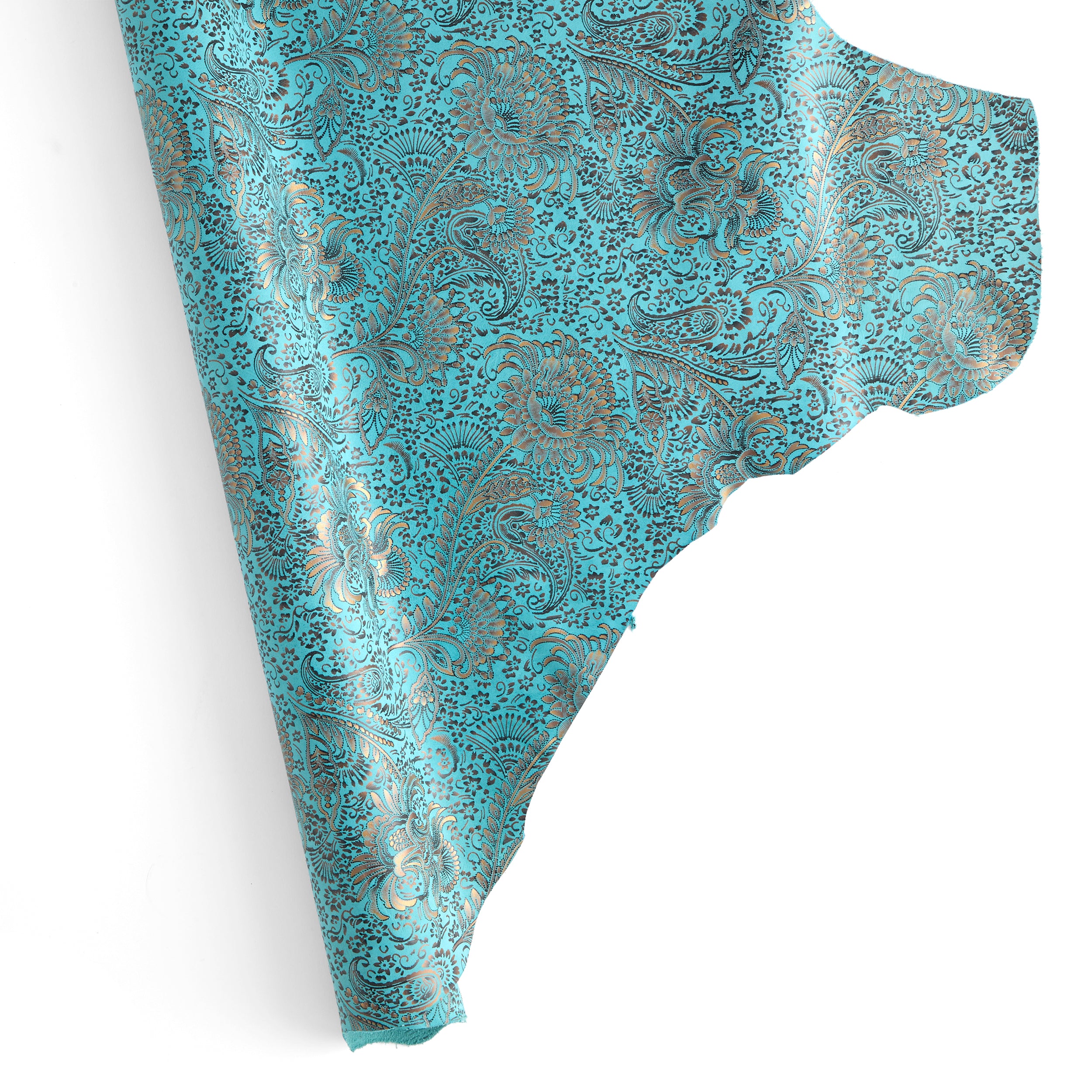 Tandy Leather Cachemire Métallique épaule cuir turquoise