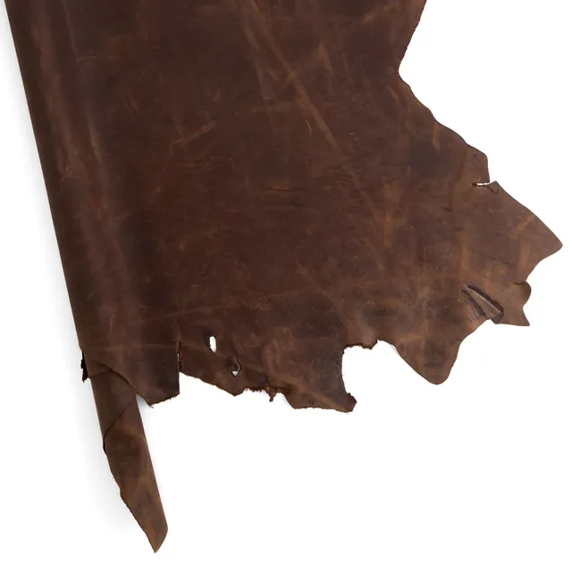Tandy Leather flanc cuir vachette chocolat 21-25 pi²