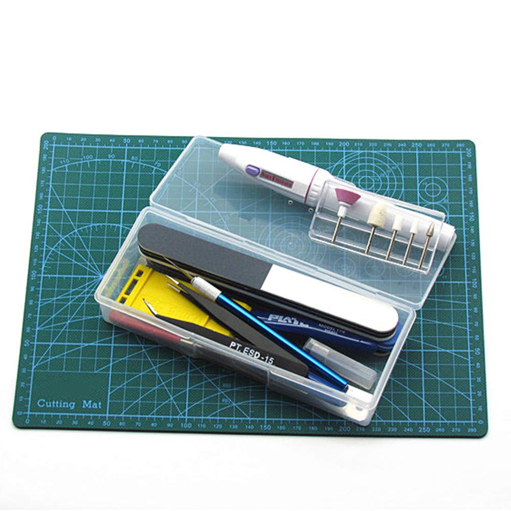 BENECREAT lot 5 boîtes rangement plastique transparentes 19 cm
