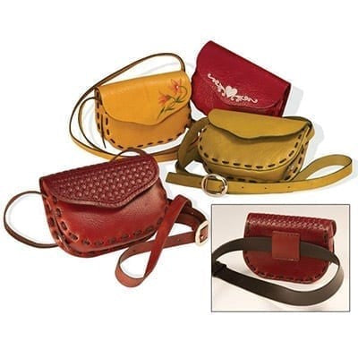 Tandy Leather Eva kit sac cuir naturel lot 10