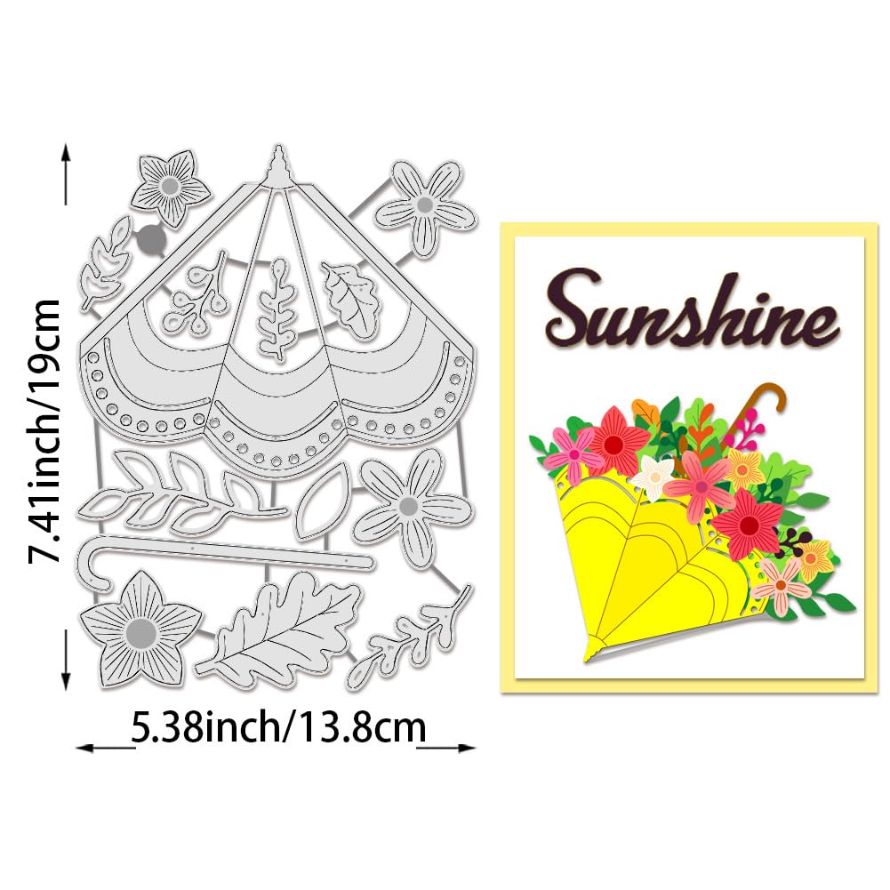 BENECREAT Parapluie matrice de découpe fleurs acier