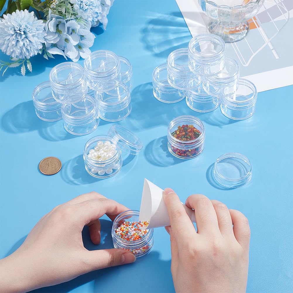 BENECREAT pots cosmétiques vides 25 ml x16 transparent à vis