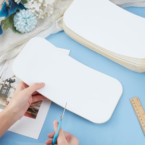 BENECREAT Feuilles Mousse EVA 12 pcs Blanc Adhésif