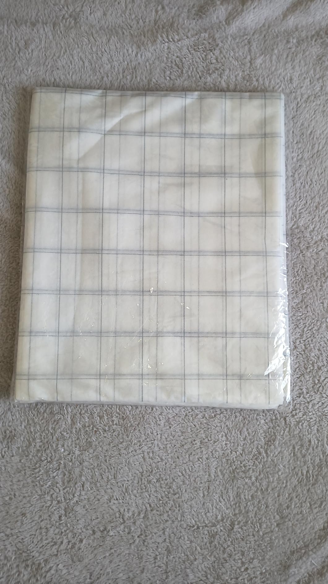 BENECREAT Entoilage Thermocollant Grille 2,5cm 3,7x1,2m Blanc