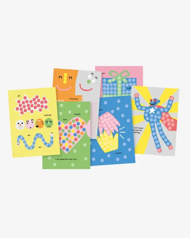 Playmaïs Mosaic Affirmation cartes à décorer émotions
