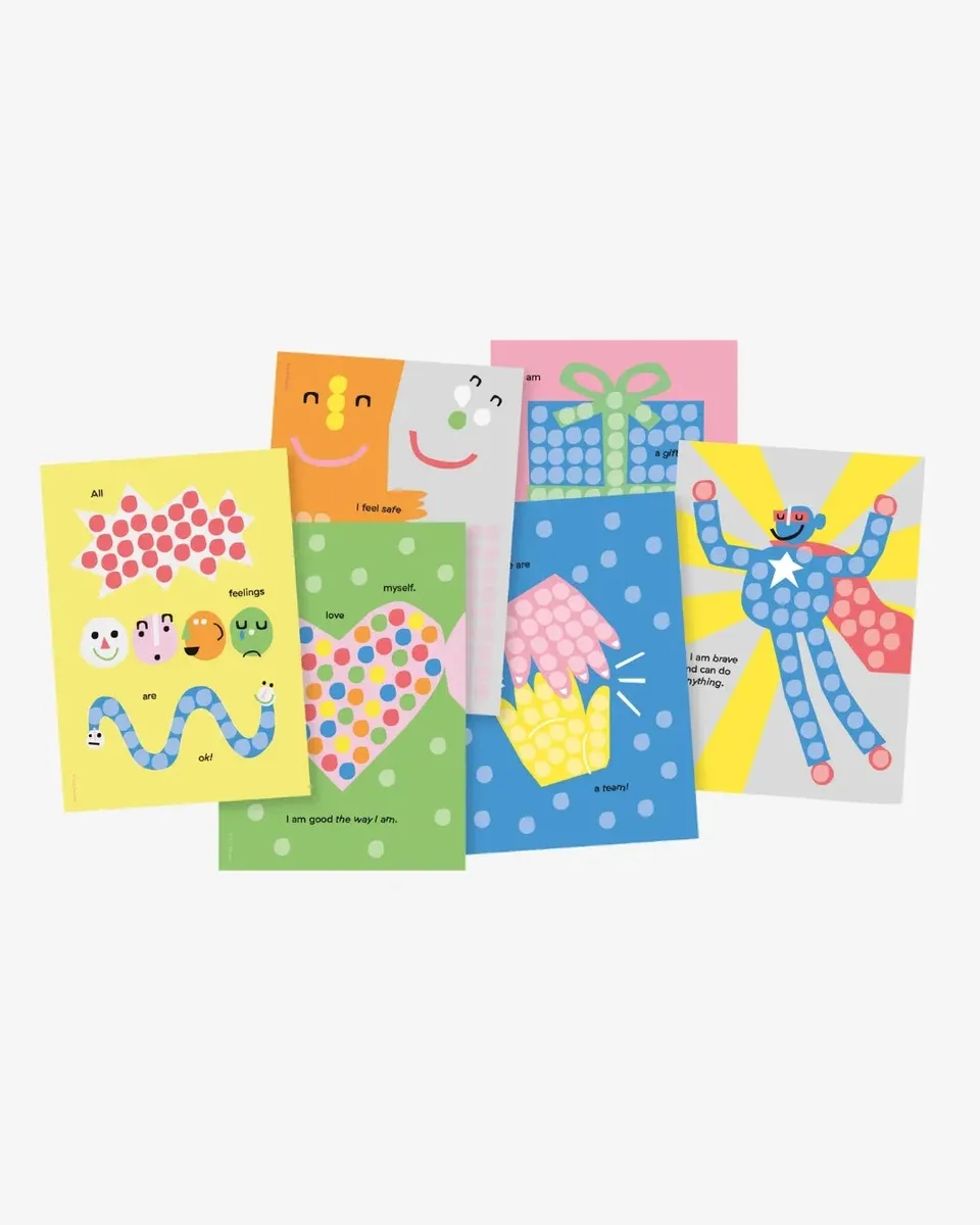 Playmaïs Mosaic Affirmation cartes à décorer émotions