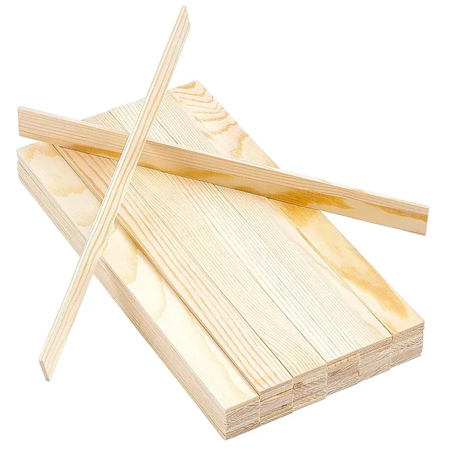 BENECREAT Bâtonnet Bois Carré Pin 305mm Lot 55