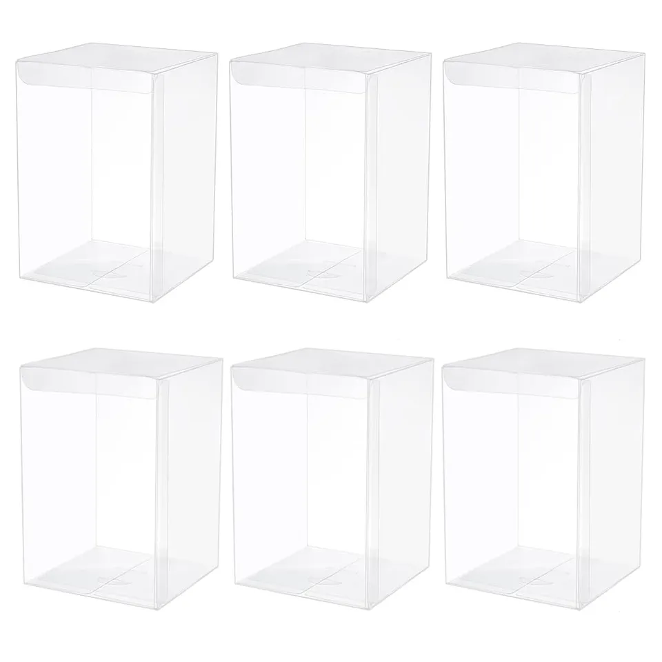Benecreat boîte cadeau transparente 10x10x15 cm lot 10 PVC