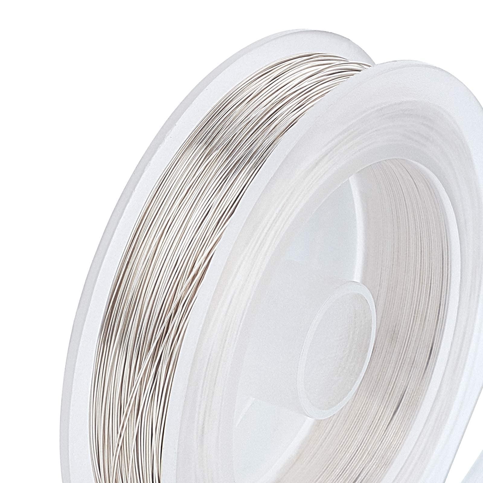BENECREAT Fil Cuivre Argent 0.25mm 150m Bijoux Perles