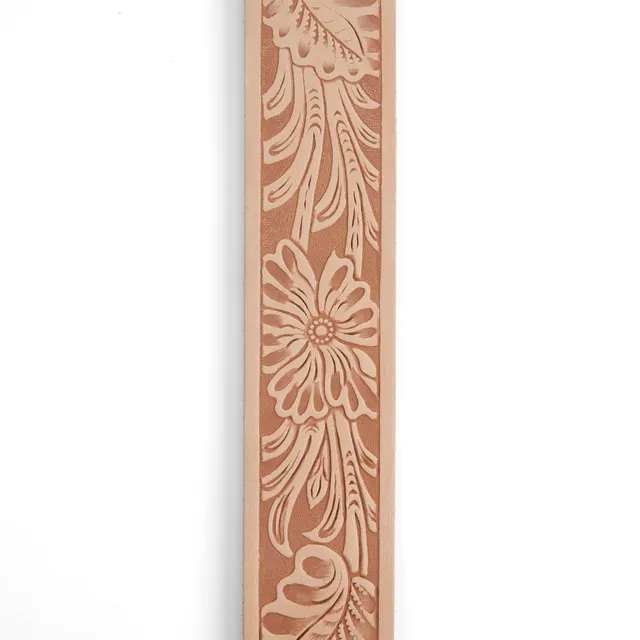 Tandy Leather Western Floral ébauche ceinture cuir naturel 42"
