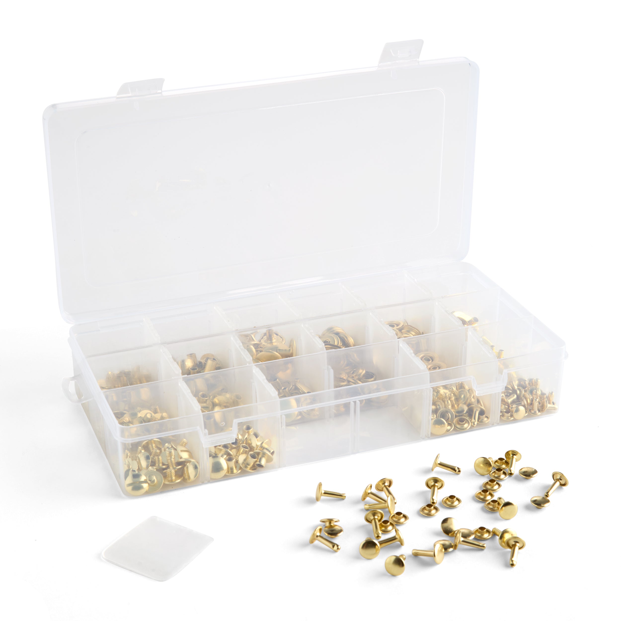 Tandy Leather attaches cuir lot vis rivets nickel 160 jeux