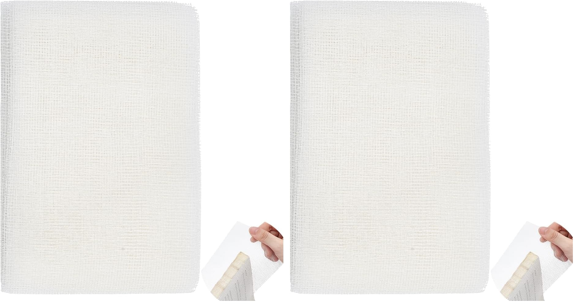 BENECREAT Toile Reliure Coton Blanc 5 m x 10 cm