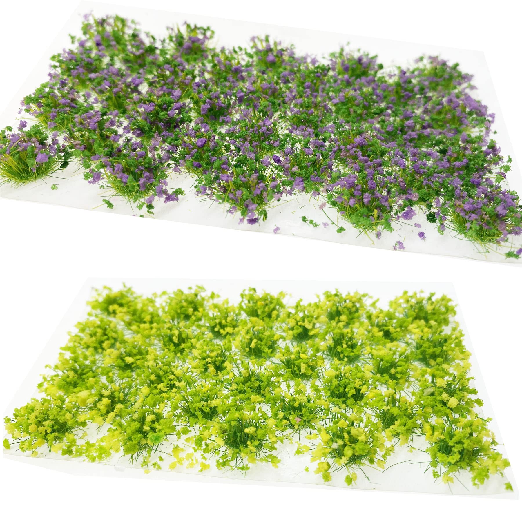 Cayway Touffes Fleurs Miniatures 128 pcs 4 Couleurs Paysage