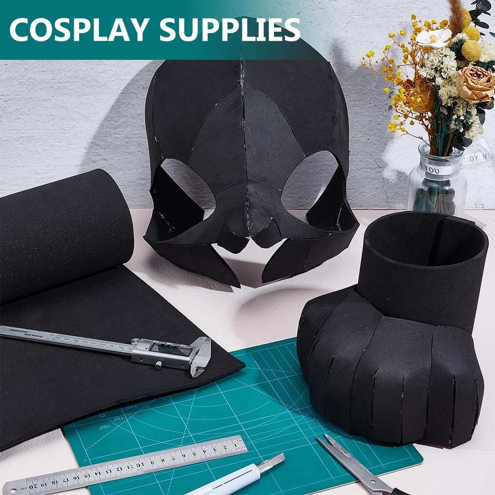 BENECREAT Mousse EVA Noire Rouleau 3m x 40cm 4mm Cosplay