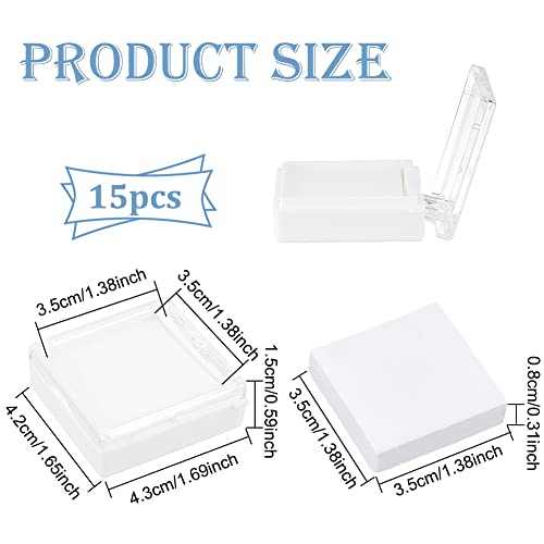 BENECREAT Boîtes Présentation Gemmes 15 pcs Transparent