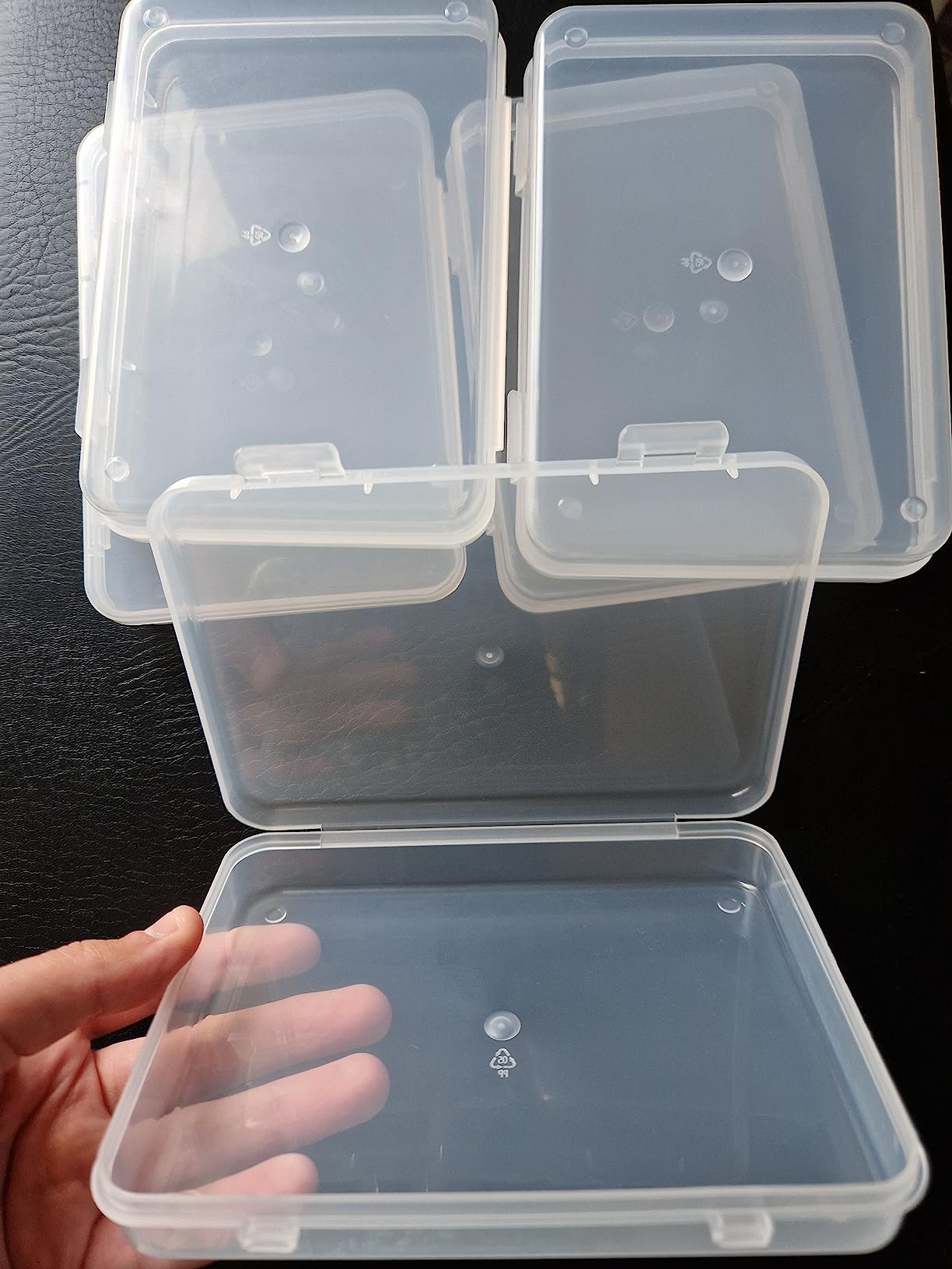 BENECREAT Boîte Rangement Plastique Transparente 5 Pièces