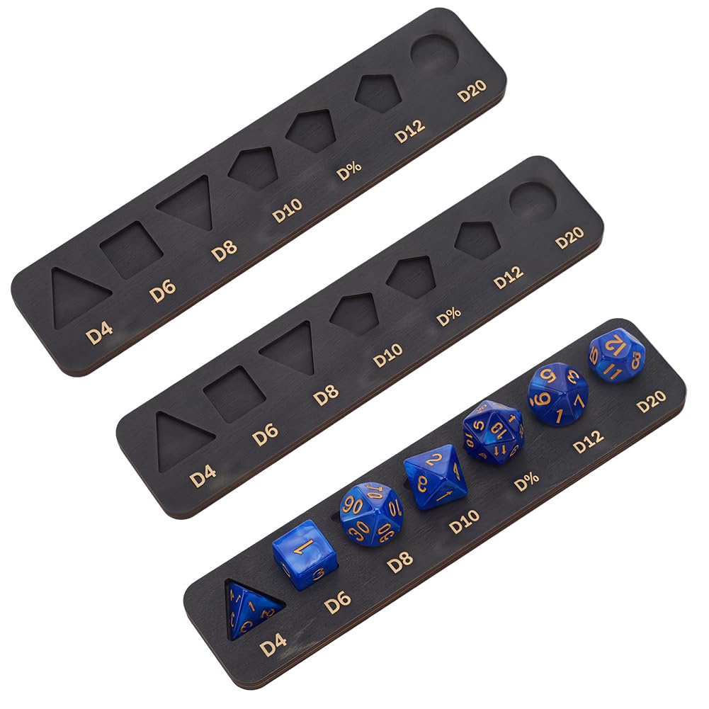 BENECREAT plateaux dés bois chameau 190mm 3 pièces