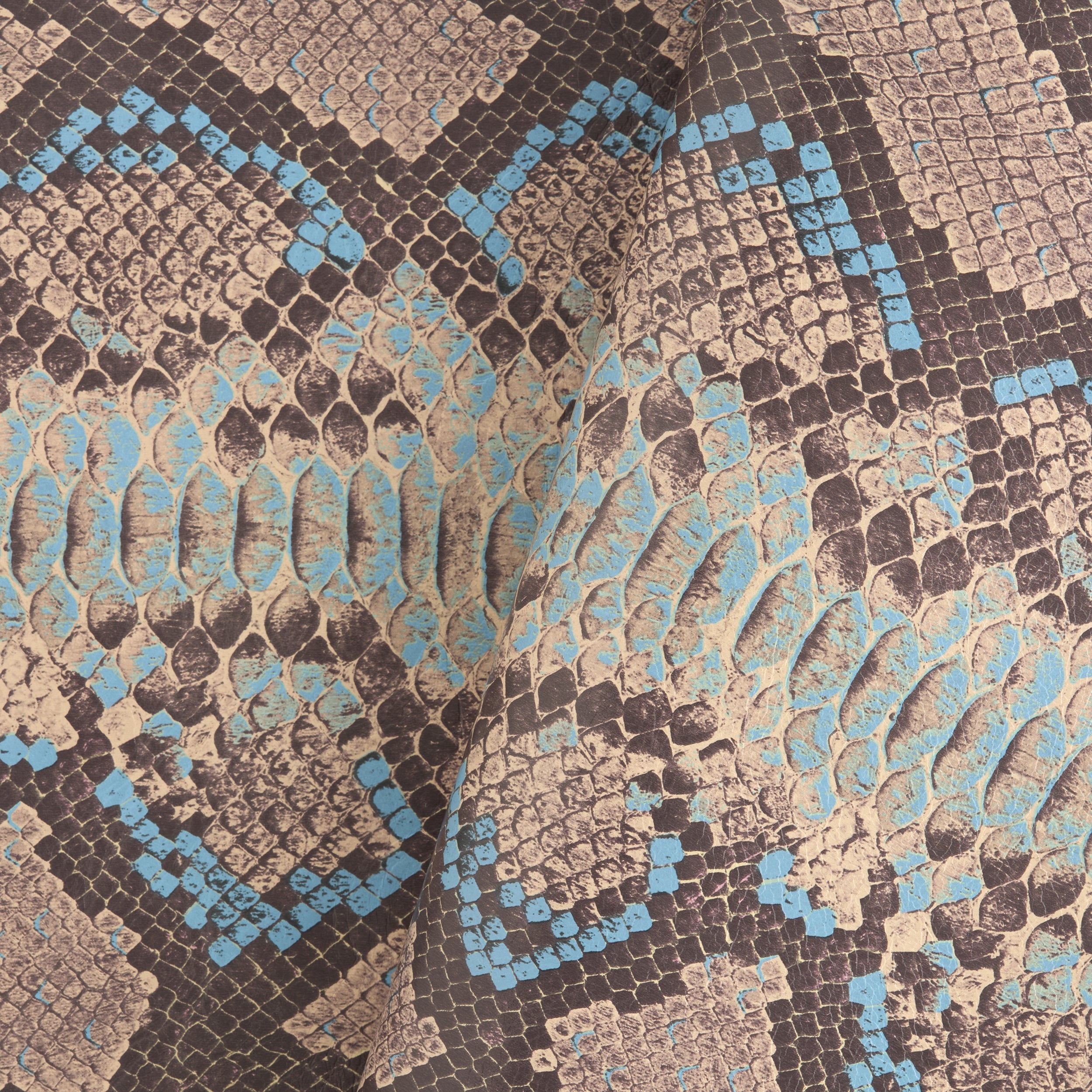 Tandy Leather Python épaule cuir 3-5 oz naturel turquoise