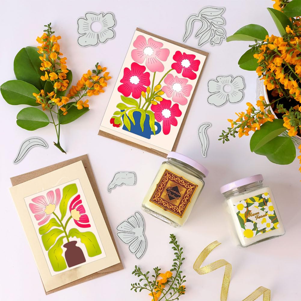 BENECREAT bouquet abstrait dies scrapbooking fleurs