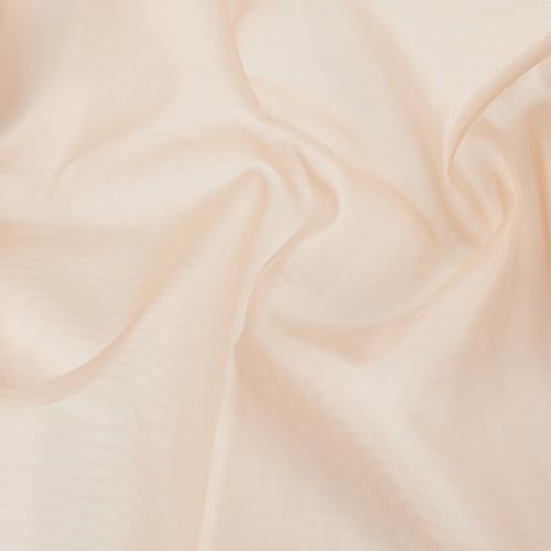 BENECREAT Tissu Corset tulle polyester saumon foncé 1x152 cm