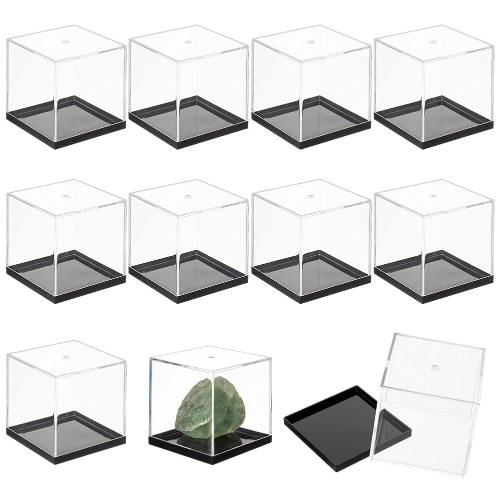 BENECREAT Boîte exposition cube transparent 55 mm x12