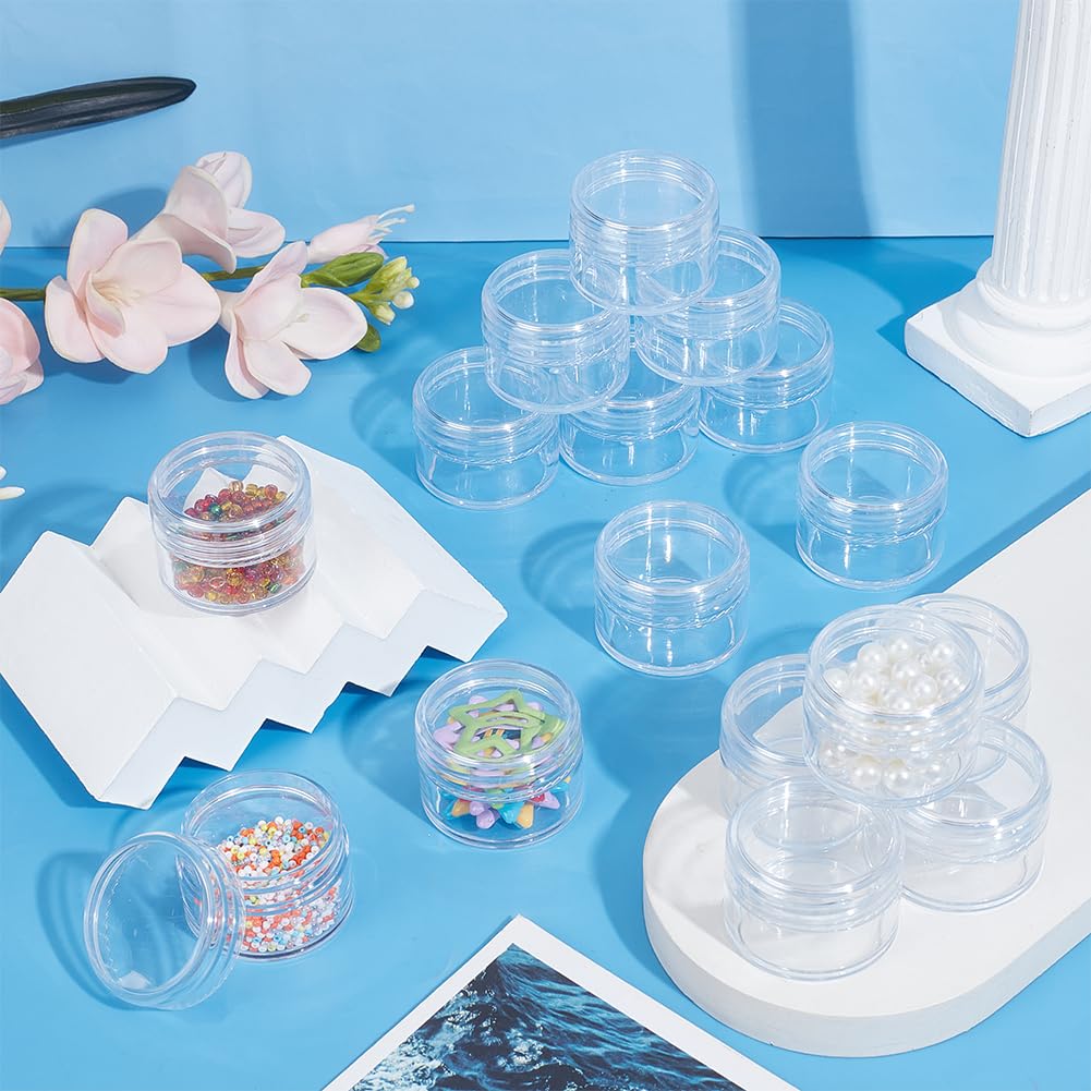 BENECREAT pots cosmétiques vides 25 ml x16 transparent à vis
