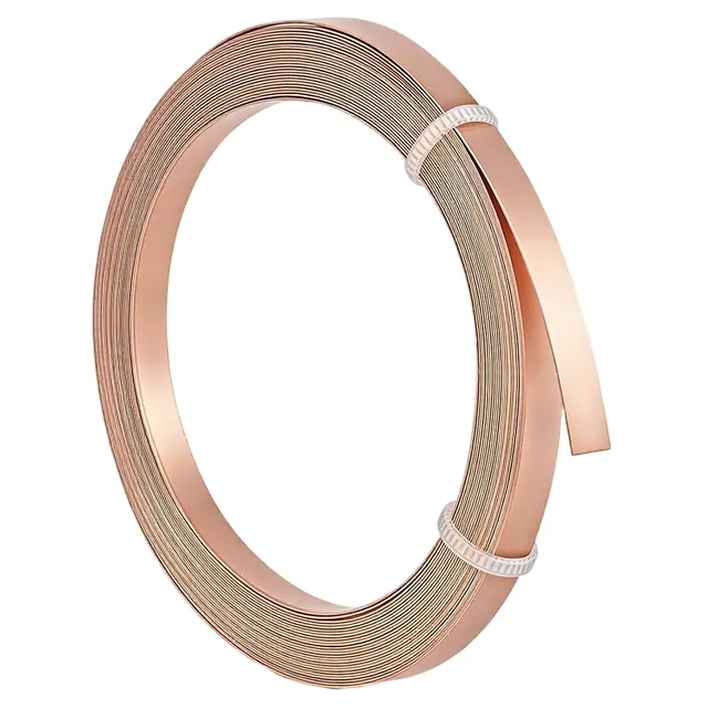BENECREAT Fil bordure cuivre doré 5mm 5m pour cabochon
