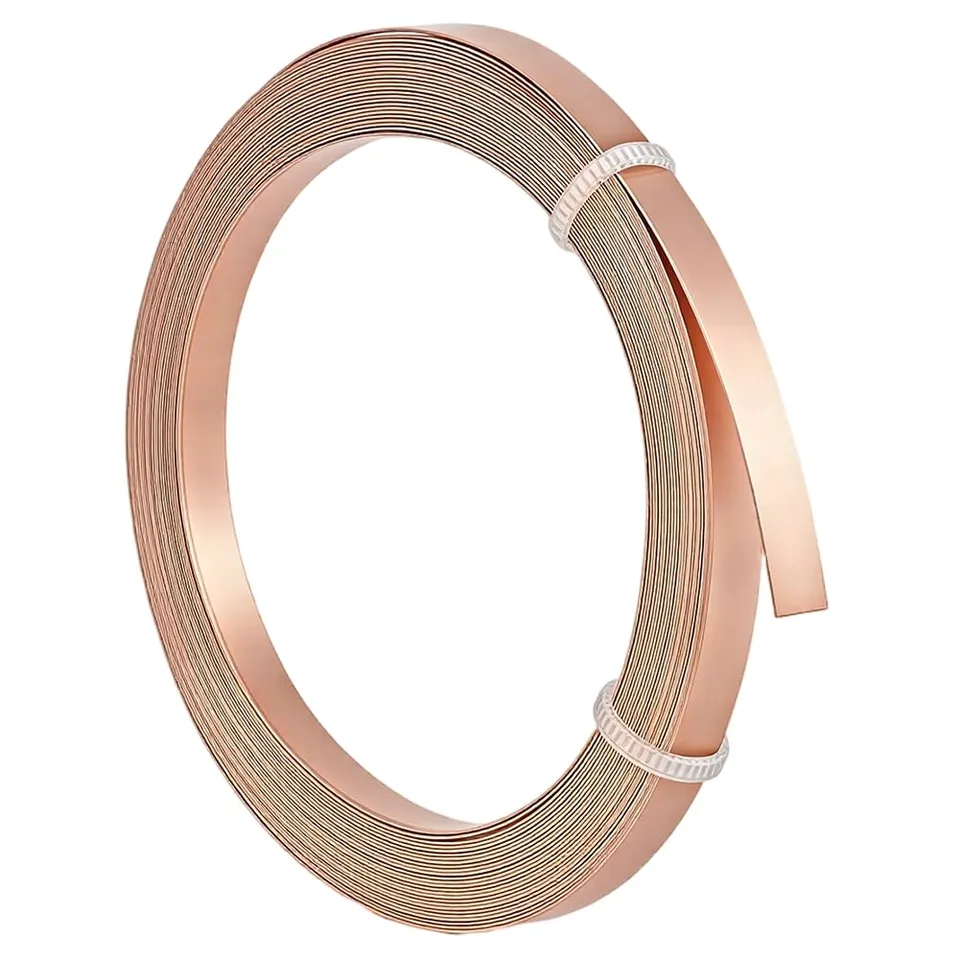 BENECREAT Fil bordure cuivre doré 5mm 5m pour cabochon