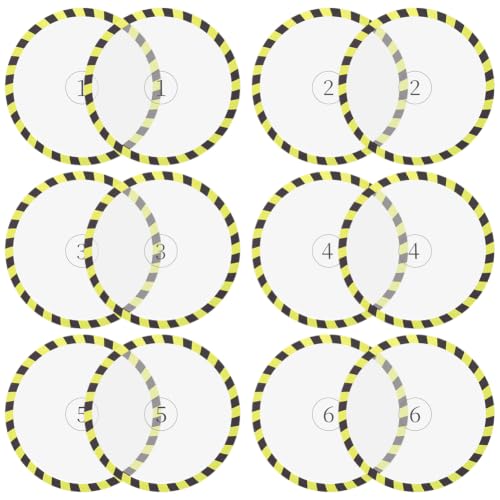 BENECREAT Marqueur objectif jaune 19cm lot 12