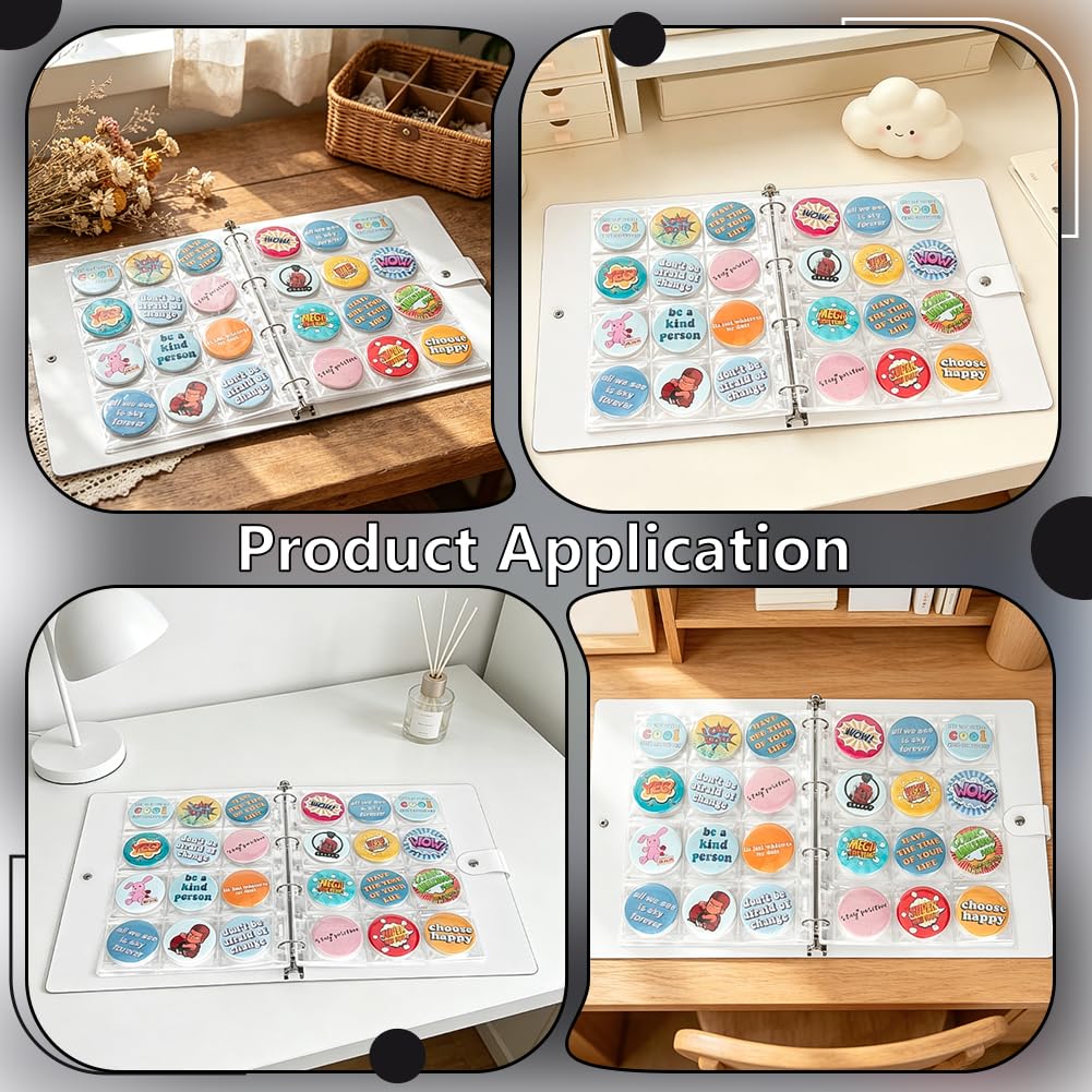 BENECREAT classeur badges 9 poches transparent 10 pages