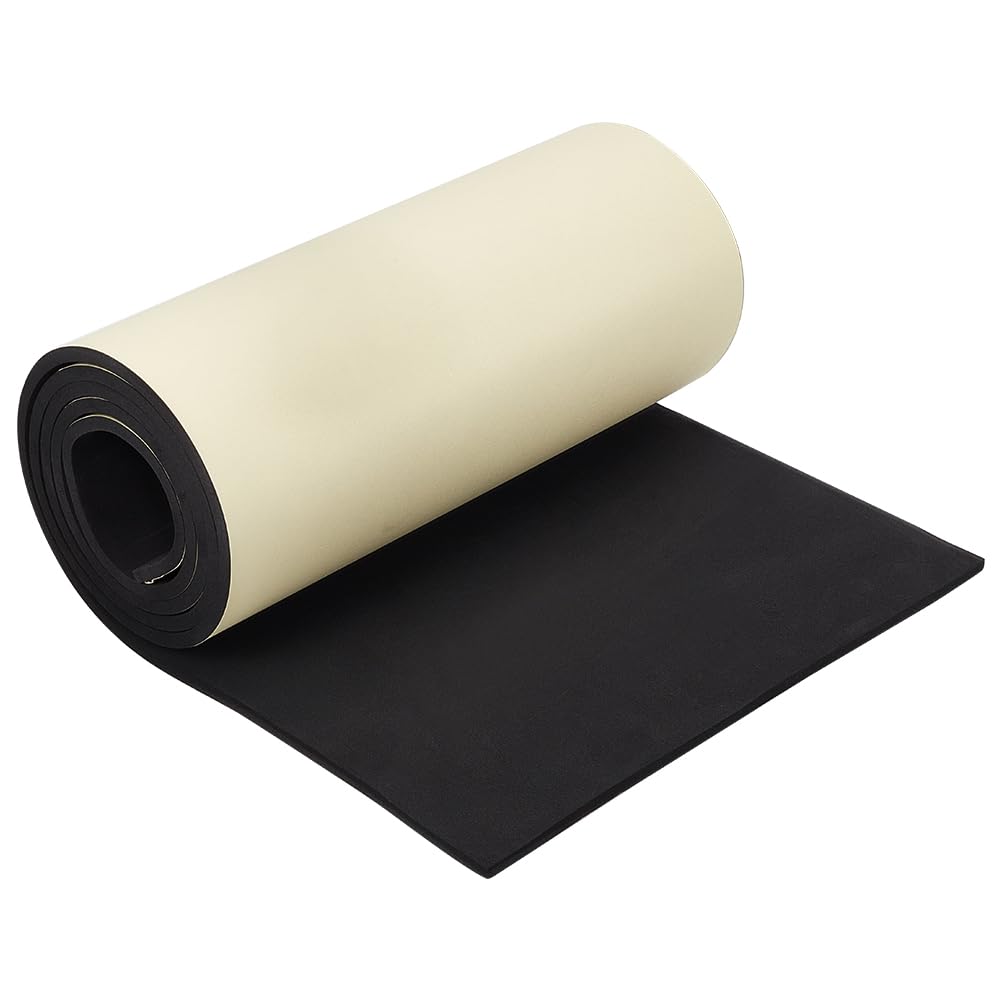 BENECREAT Mousse EVA Noire Autocollante 3 m x 20 cm 3 mm